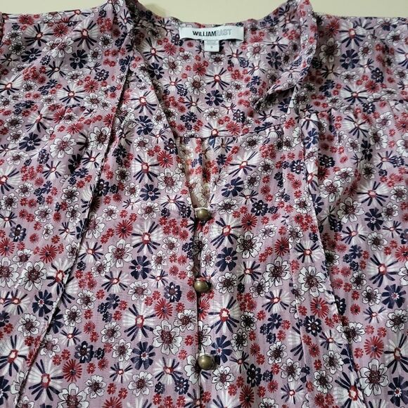 William Rast Women's Destiny Floral Ruffled Blouse - Picture 11 of 16